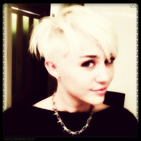 Miley Cyrus new hair cut Pictures, Images and Photos