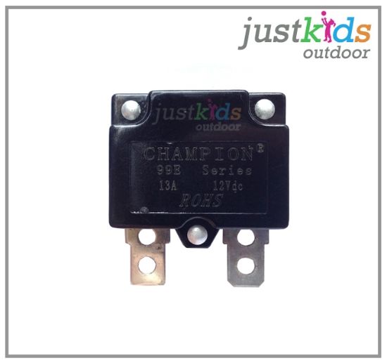 REPLACEMENT CHAMPION 13AMP 12VDC FUSE 99E SERIES FOR 612V RIDE ON CARS