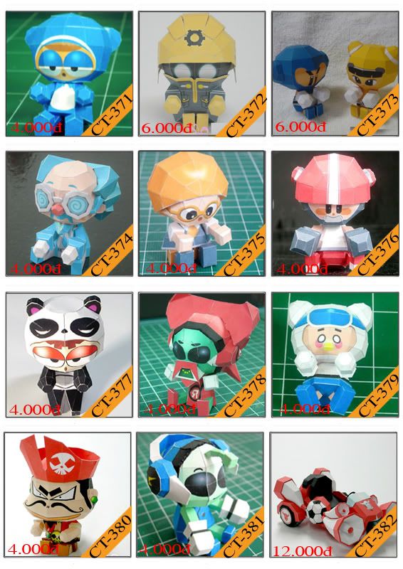 Bán mô hình giấy 3D chưa thành phẩm với 3,000 mẫu. - 34