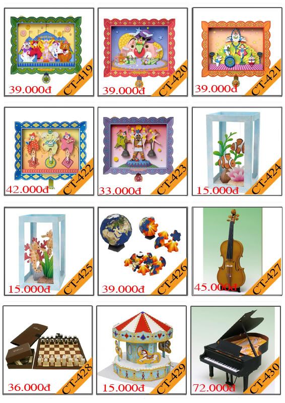 Bán mô hình giấy 3D chưa thành phẩm với 3,000 mẫu. - 38