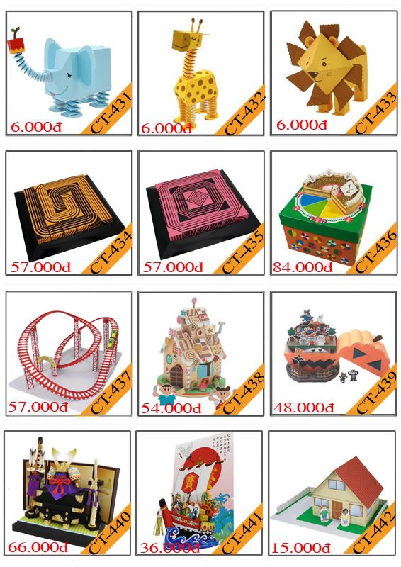 Bán mô hình giấy 3D chưa thành phẩm với 3,000 mẫu. - 39