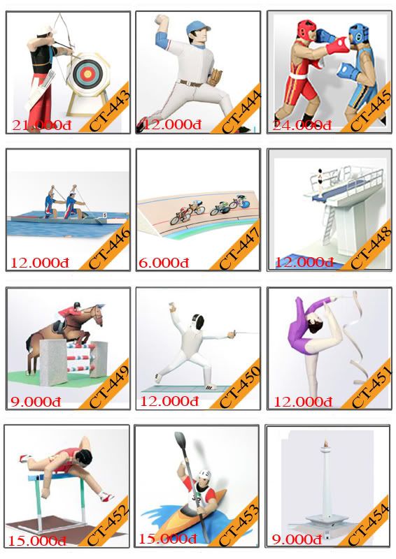 Bán mô hình giấy 3D chưa thành phẩm với 3,000 mẫu. - 40