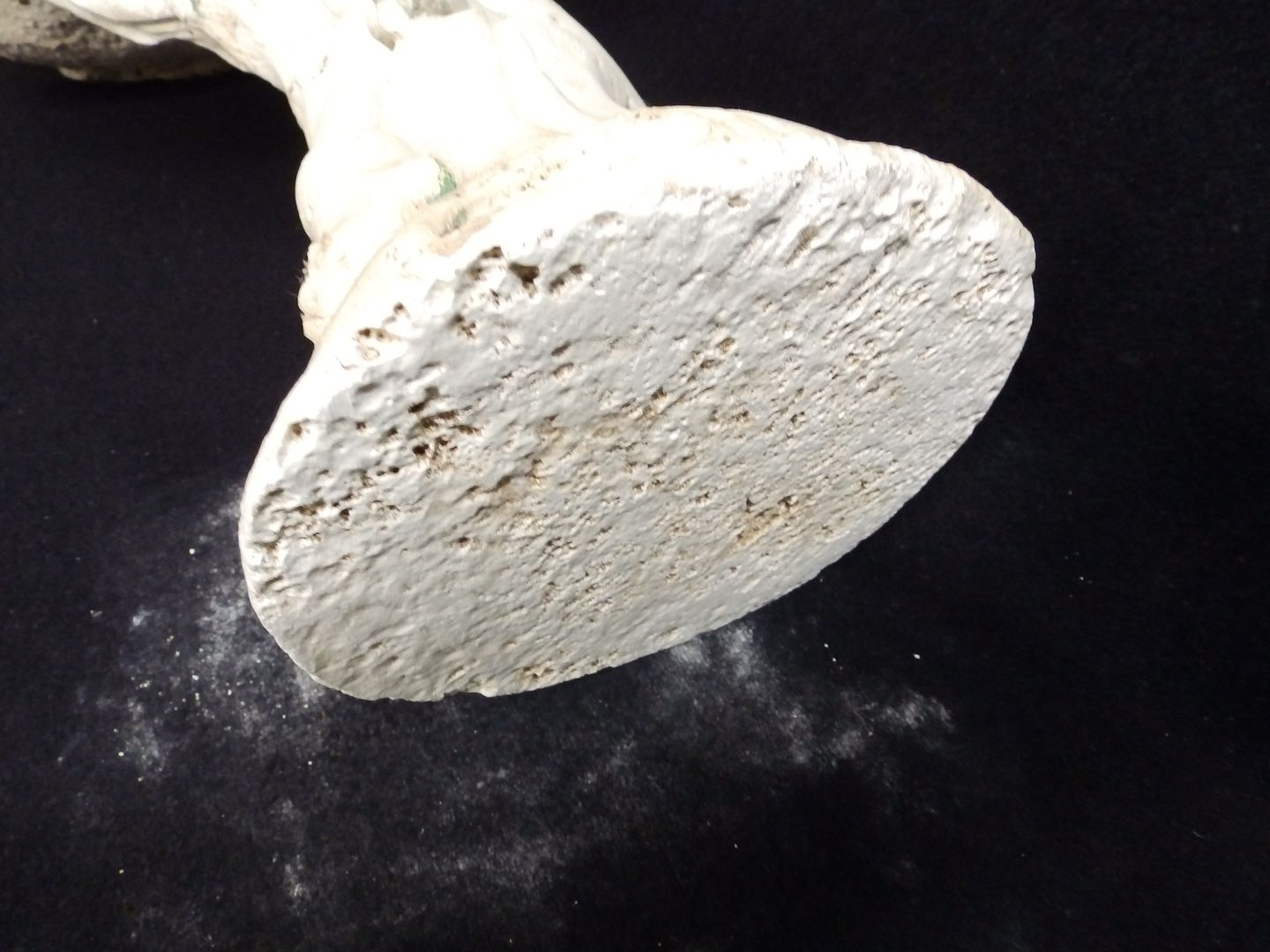 Vintage Plaster Cherub Shabby Floral Statue Chic Garden Planter Antique