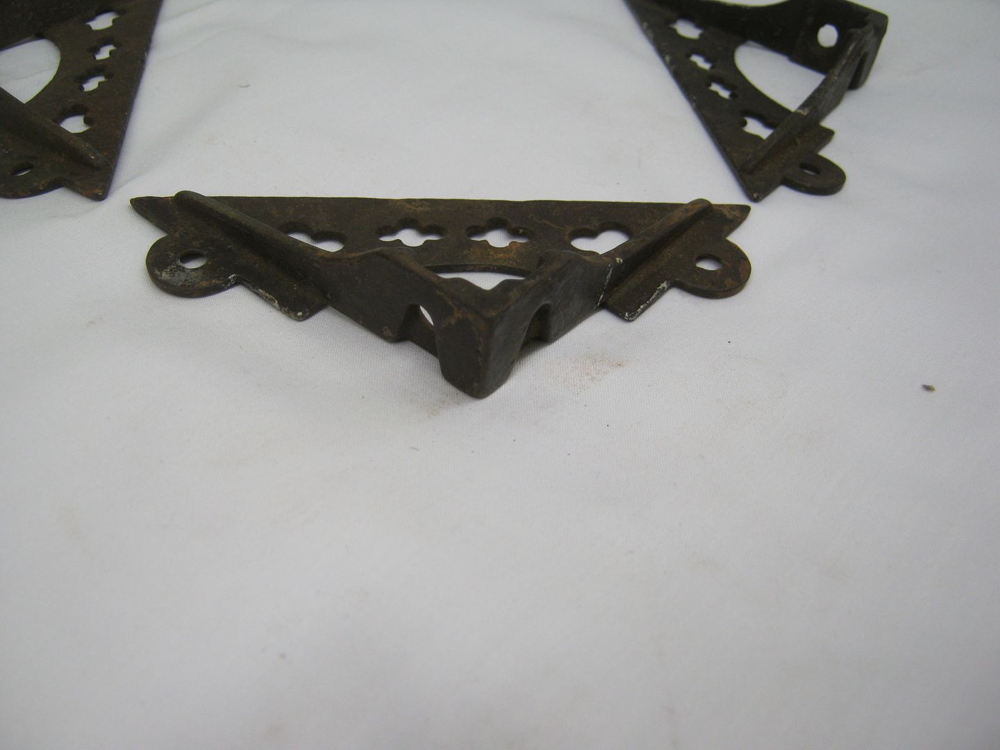 4 Antique Cast Iron Victorian Screen Door Corner Brackets Decorative 264713 eBay