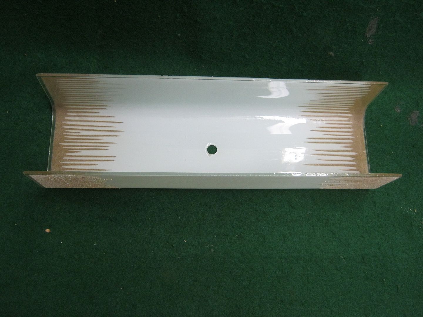 Vintage Mid Century Bathroom Vanity Replacement Glass Shade 14" 27181