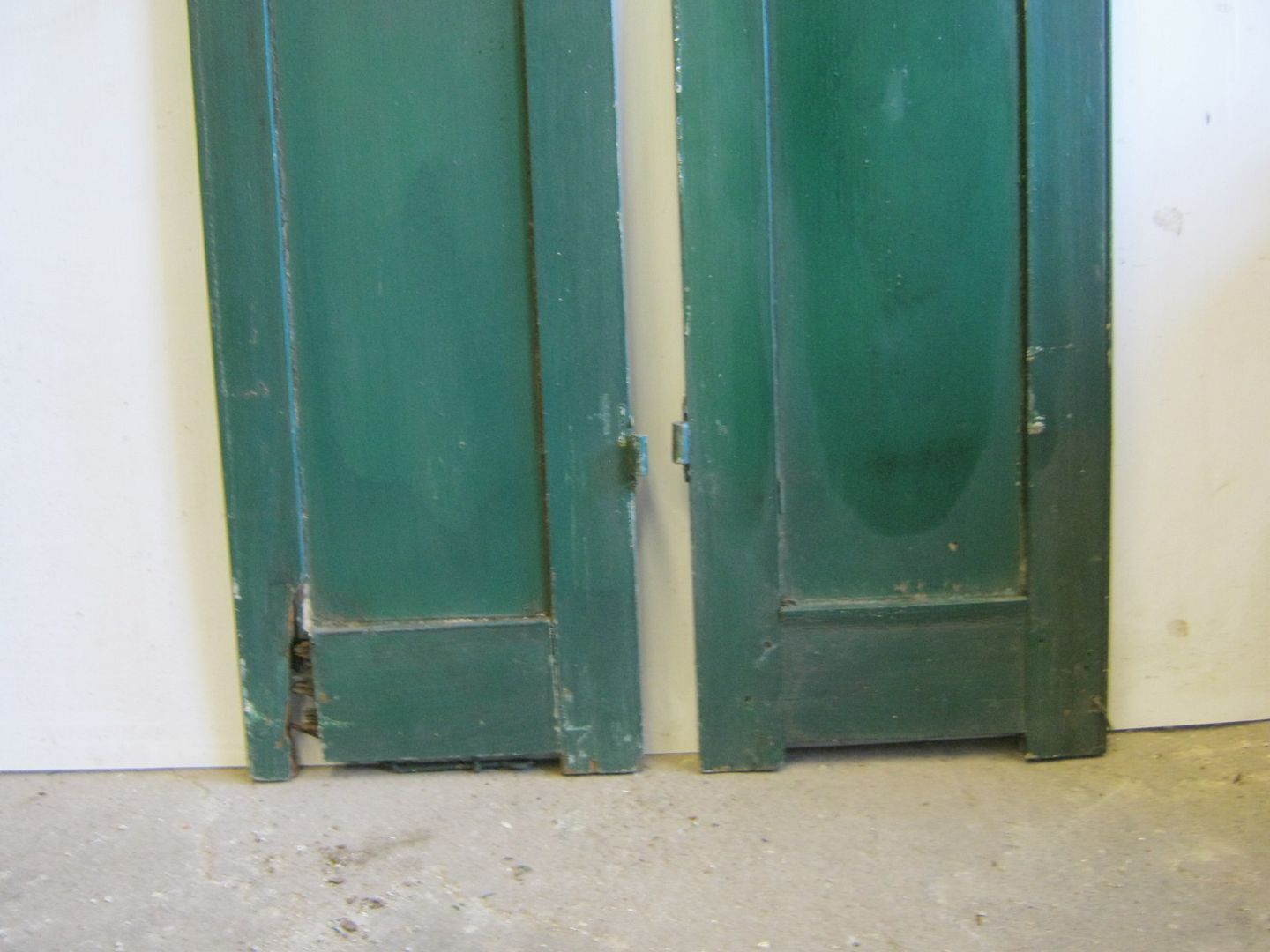 Pair of Vintage Wood Shutters With Flower Cutout 256113 eBay