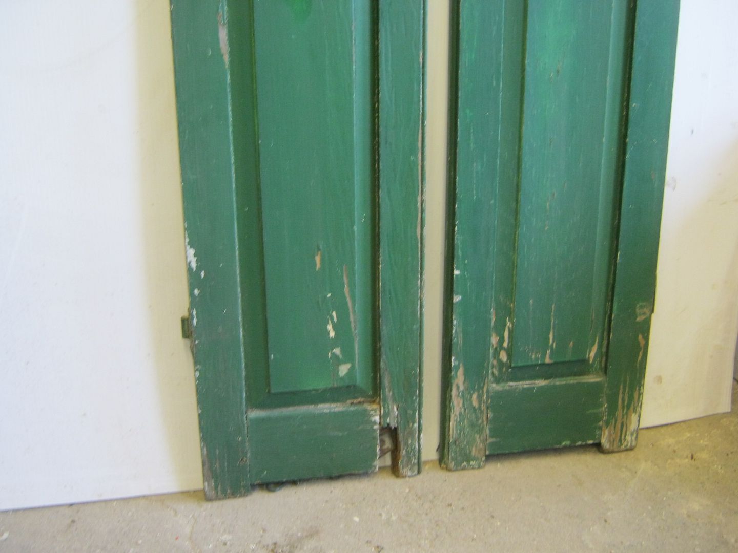 Pair of Vintage Wood Shutters With Flower Cutout 256113 eBay