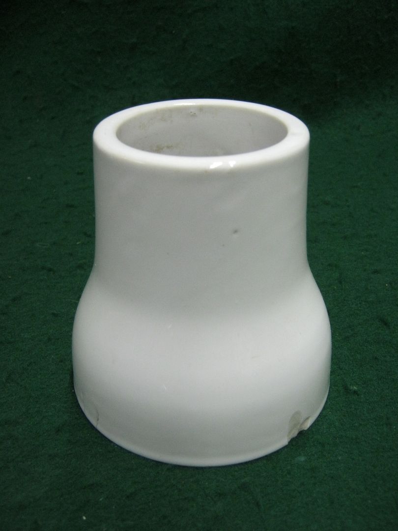 Vintage Bath Toilet Pipe Cover Porcelain White 150513