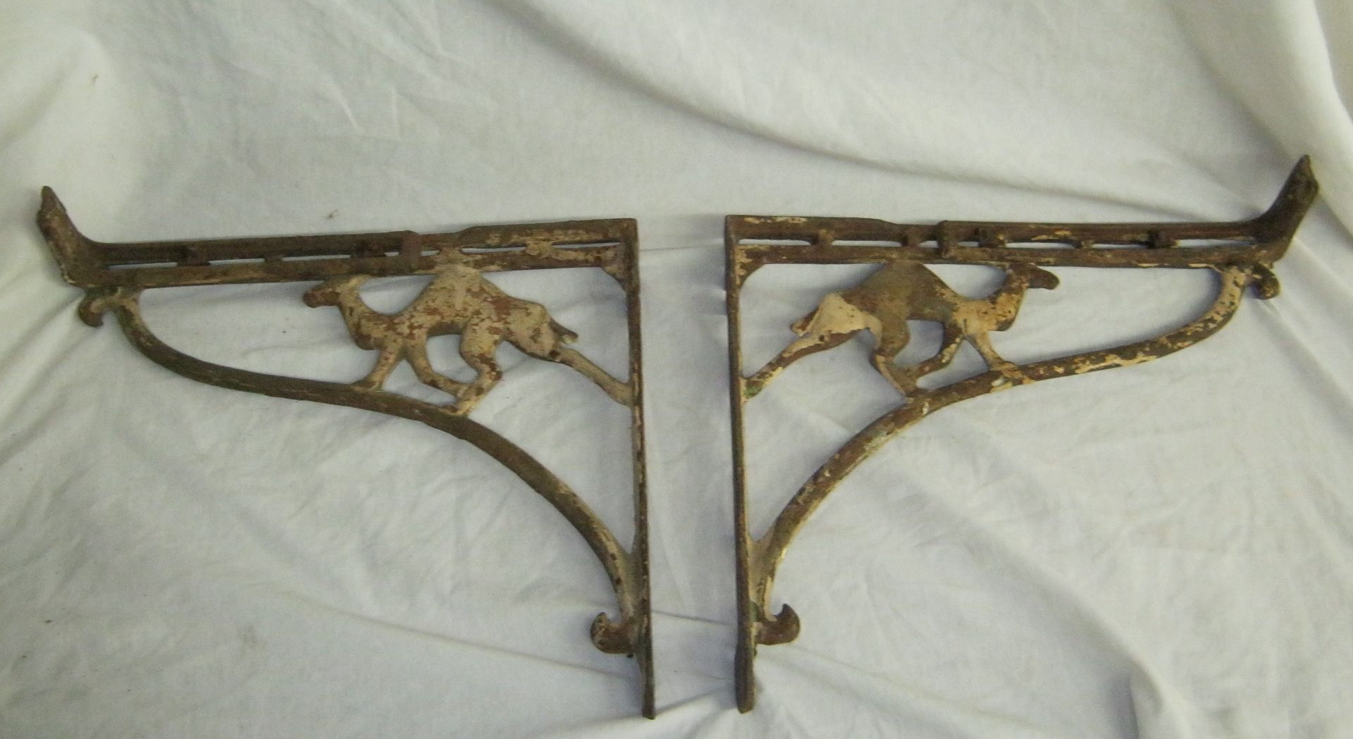 Antique Sink Brackets Pair Camel Motif RARE Cast Iron 78912 eBay