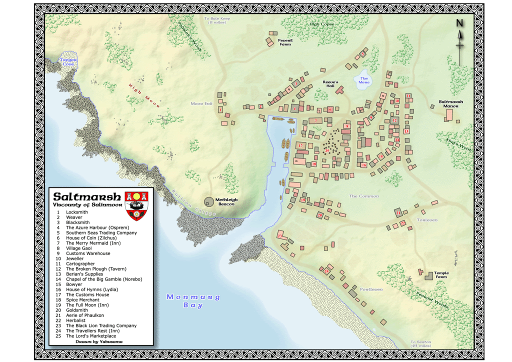 RPoL 1e ADnD Sinister Secret of Saltmarsh (Greyhawk) Maps by
