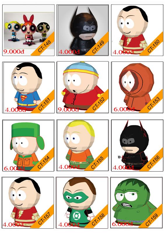 Bán mô hình giấy 3D chưa thành phẩm với 3,000 mẫu. - 17