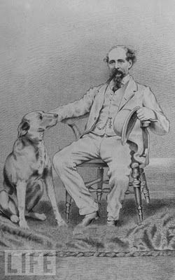 Charles Dickens with his dog, Turk