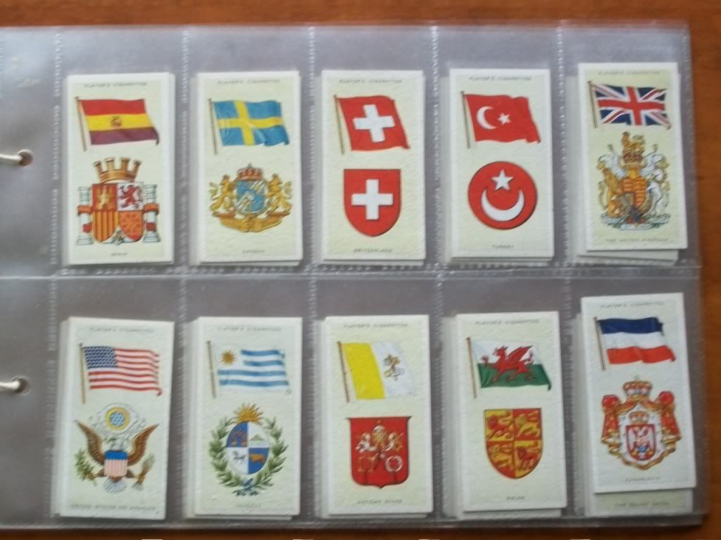Cigarette Cards, Players National Flags & Arms Complete 1936