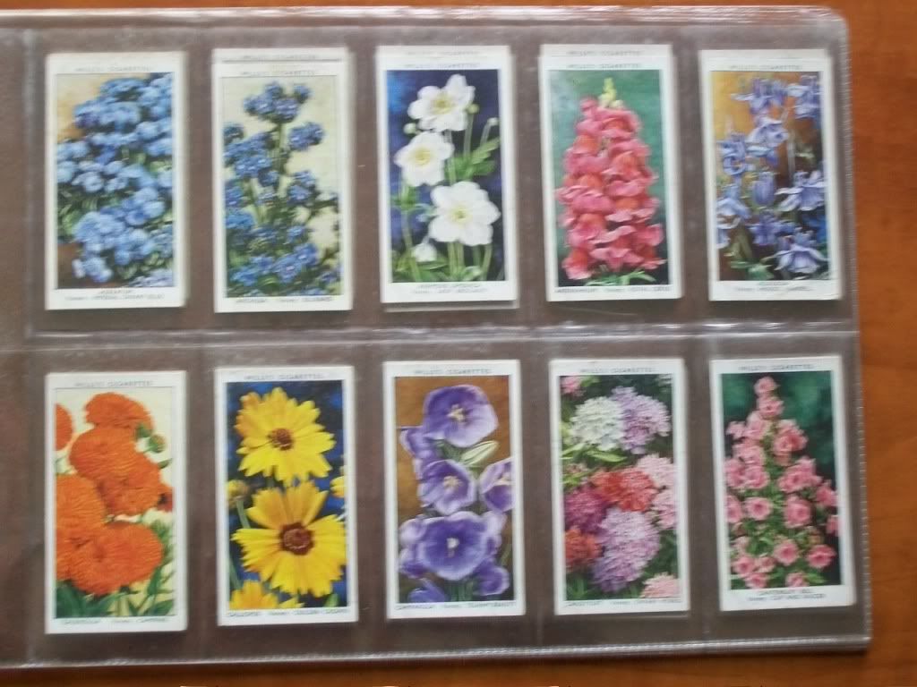 Cigarette Cards,Wills Garden Flowers, Complete 1939