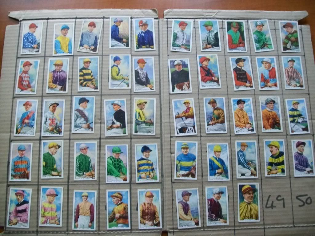 Cigarette Cards, Gallahers Famous Jockeys Complete 1936
