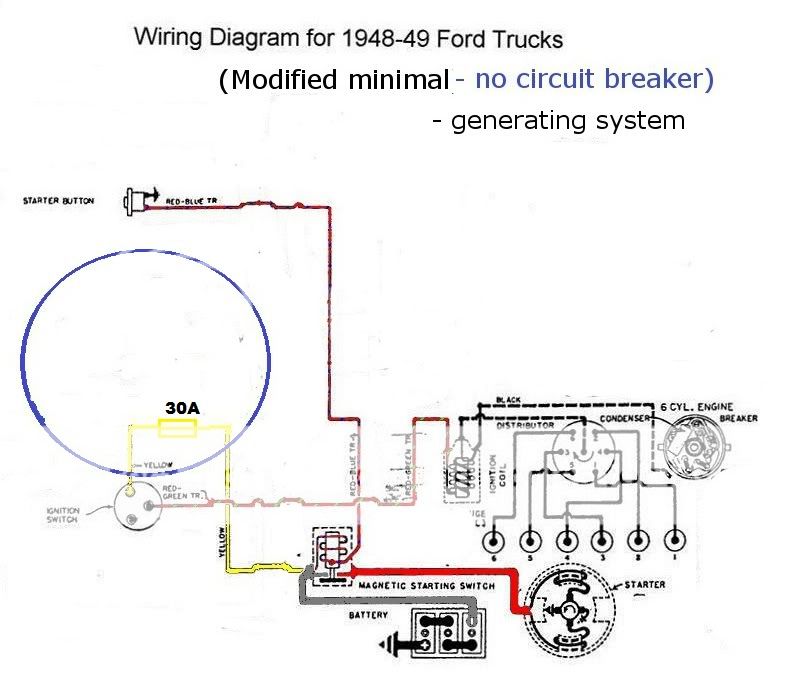 1950 Ford generator wiring #8