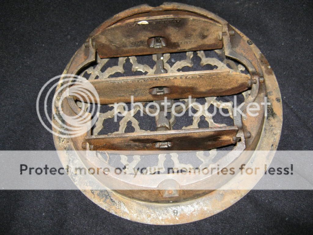Antique Round Heat Grate Vent Register 10 #296 11  