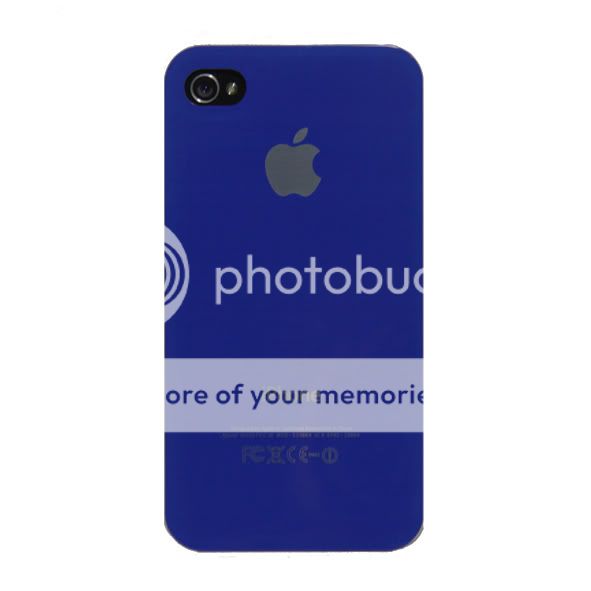 Dark Blue Replicase Hard Crystal Cover Case iPhone 4 4G