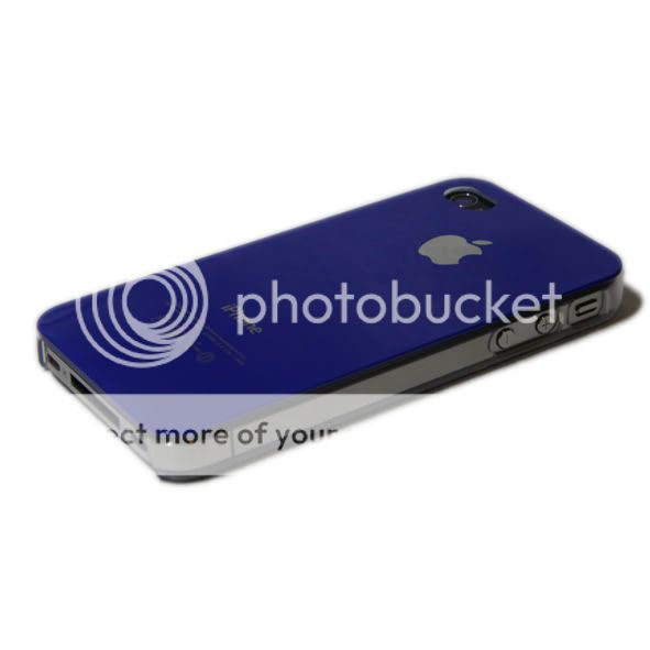 Dark Blue Replicase Hard Crystal Cover Case iPhone 4 4G