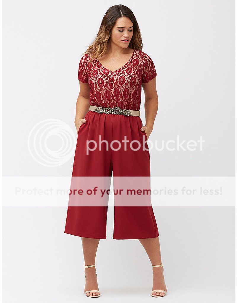 lane bryant red jumpsuit